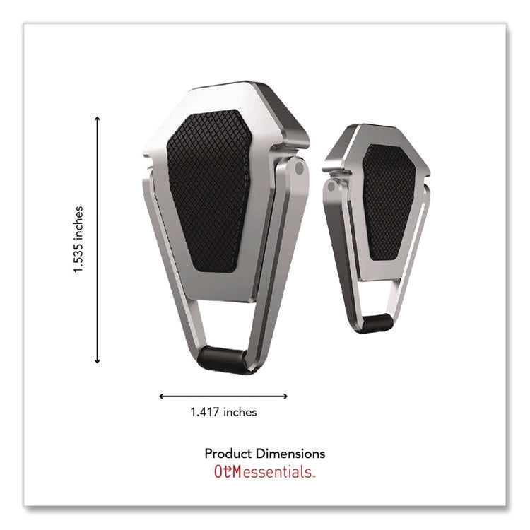 Laptop Kickstand, 2.77" x 0.6" x 3.97, Silver/Black