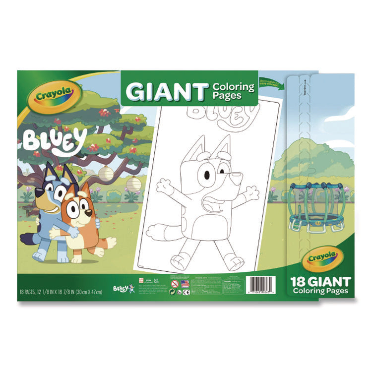 Bluey Giant Coloring Pages, (18) 12.13" x 18.88" Sheets