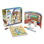 Bluey Color Wonder Activity Kit, (27)Coloring Pages; (8)Markers; (4)Sticker Sheets; (2)Pop-Out Characters; Trifold Background