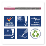 Pigment Brush Pen Set, Medium Firm, Assorted Pastel Colors, 12/Pack