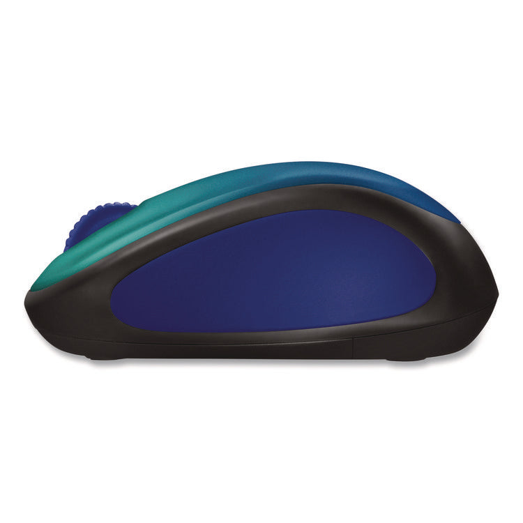 Design Collection Limited Edition Wireless Mouse. 2.4 GHz, 33 ft, Left/Right Hand Use, Blue Aurora