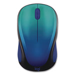 Design Collection Limited Edition Wireless Mouse. 2.4 GHz, 33 ft, Left/Right Hand Use, Blue Aurora