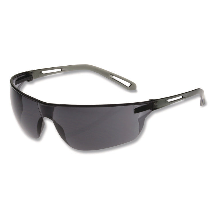 Zenon Z-Lyte Safety Glasses, Gray Frame, Gray Lens