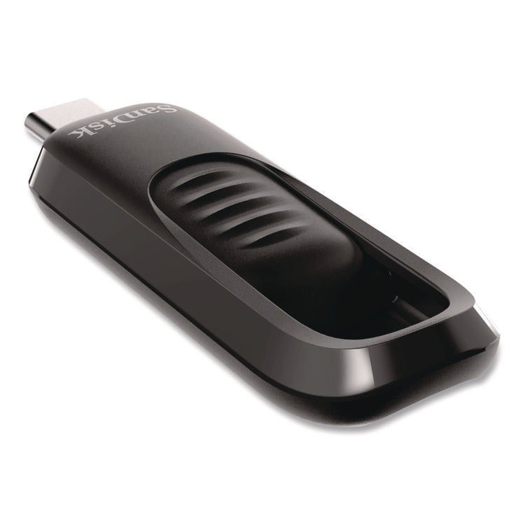 Ultra Slider USB 3.2 Type C Flash Drive, 256 GB, Black