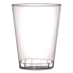 Plastic Tumblers, 8 oz, Clear, 20/Bag, 25 Bags/Carton