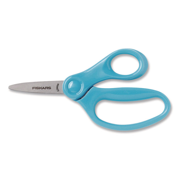 Classpack Scissors Caddy, Pointed Tip, 5" Long, 1.6" Cut Length, Straight Asst Color Handles: Blue/Green/Lt Blue/Red, 24/Set
