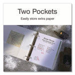 XtraLife ClearVue Non-Stick Slant-D Ring Binder, 3 Rings, 1.5" Capacity, 11 x 8.5, White