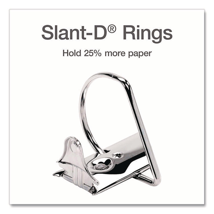 XtraLife ClearVue Non-Stick Slant-D Ring Binder, 3 Rings, 2" Capacity, 11 x 8.5, White