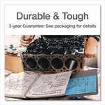 XtraLife ClearVue Non-Stick Slant-D Ring Binder, 3 Rings, 2" Capacity, 11 x 8.5, Black