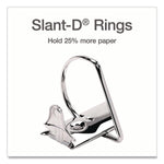 XtraLife ClearVue Non-Stick Slant-D Ring Binder, 3 Rings, 4" Capacity, 11 x 8.5, Black