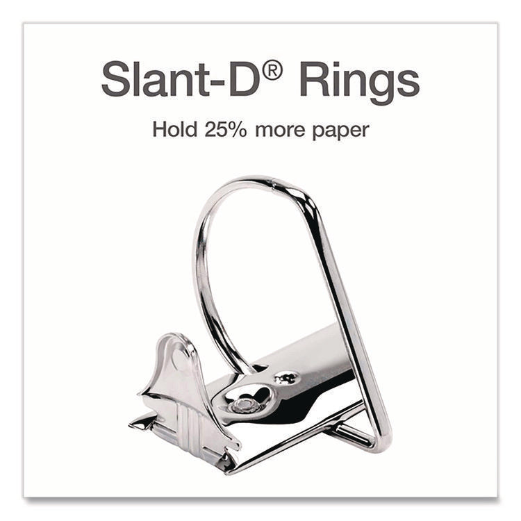 XtraLife ClearVue Non-Stick Slant-D Ring Binder, 3 Rings, 4" Capacity, 11 x 8.5, Black