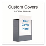 XtraLife ClearVue Non-Stick Slant-D Ring Binder, 3 Rings, 4" Capacity, 11 x 8.5, Black