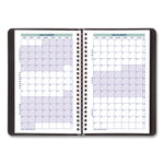 Plan and Link Weekly Planner, 8" x 5", Black Cover, 12-Month (Jan to Dec): 2025