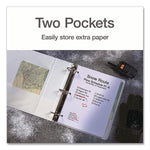 XtraLife ClearVue Non-Stick Slant-D Ring Binder, 3 Rings, 6" Capacity, 11 x 8.5, White