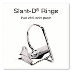 XtraLife ClearVue Non-Stick Slant-D Ring Binder, 3 Rings, 6" Capacity, 11 x 8.5, Black