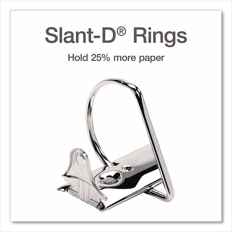 XtraLife ClearVue Non-Stick Slant-D Ring Binder, 3 Rings, 6" Capacity, 11 x 8.5, Black