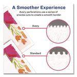 Matte White Metallic Gold Border Tent Cards, 3.5 x 2, 4 Cards/Sheet, 20 Sheets/Pack