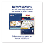 Print to the Edge Business Cards with Sure Feed Technology, 2 x 3.5, White, 160 Cards, 8/Sheet, 20 Sheets/Pack