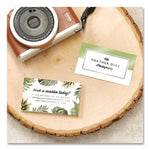 Print to the Edge Business Cards with Sure Feed Technology, 2 x 3.5, White, 160 Cards, 8/Sheet, 20 Sheets/Pack