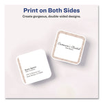 Clean Edge Square Cards, Inkjet, 2.5 x 2.5, 180 Cards, 9 Cards/Sheet, 20 Sheets/Pack