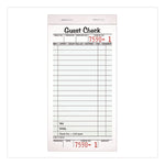 One-Part Guest Check Pad with Perforated Stub, One-Part (No Copies), 3.4 x 6.25, 50 Forms/Pad, 10 Pads/Pack