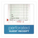One-Part Guest Check Pad with Perforated Stub, One-Part (No Copies), 3.4 x 6.25, 50 Forms/Pad, 10 Pads/Pack