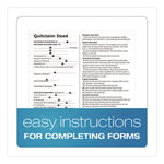 Quitclaim Deed Forms with Instructions and Free Downloads, One-Part (No Copies), 8.5 x 11, 4 Forms Total