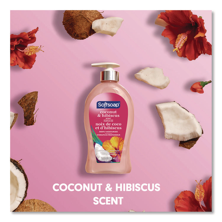 Liquid Hand Soap Pumps, Coconut and Hibiscus, 11.25 oz