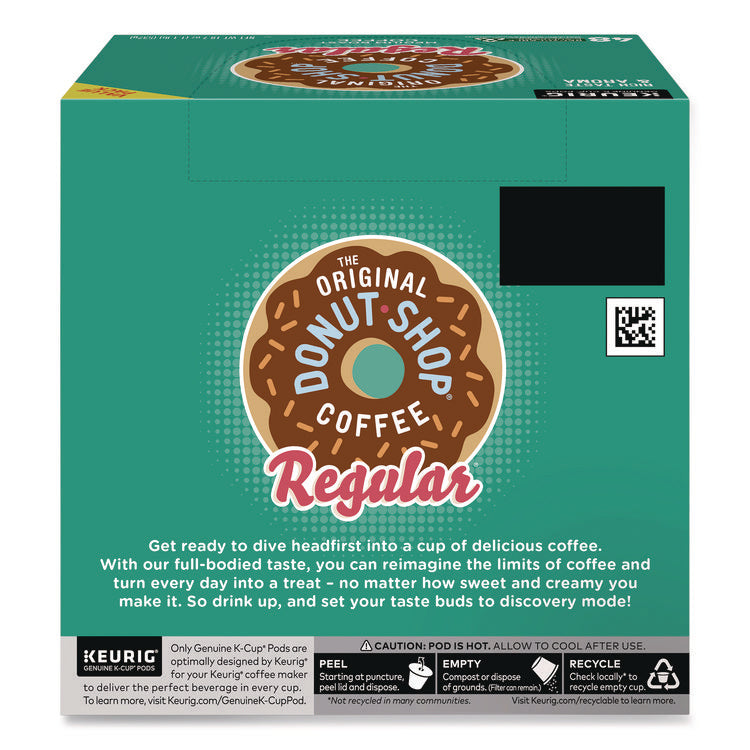 Donut Shop Coffee K-Cups, Regular, 0.39 oz, 48/Box