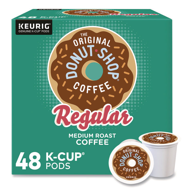 Donut Shop Coffee K-Cups, Regular, 0.39 oz, 48/Box