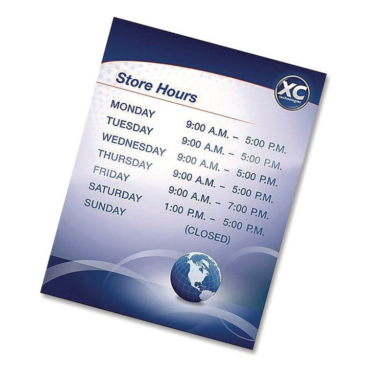 Self-Adhesive Laminating Sheets, 3 mil, 9.25 x 12, Glossy Clear, 10/Pack