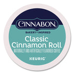 Classic Cinnamon Roll Coffee K-Cups, 0.33 oz, 48/Box