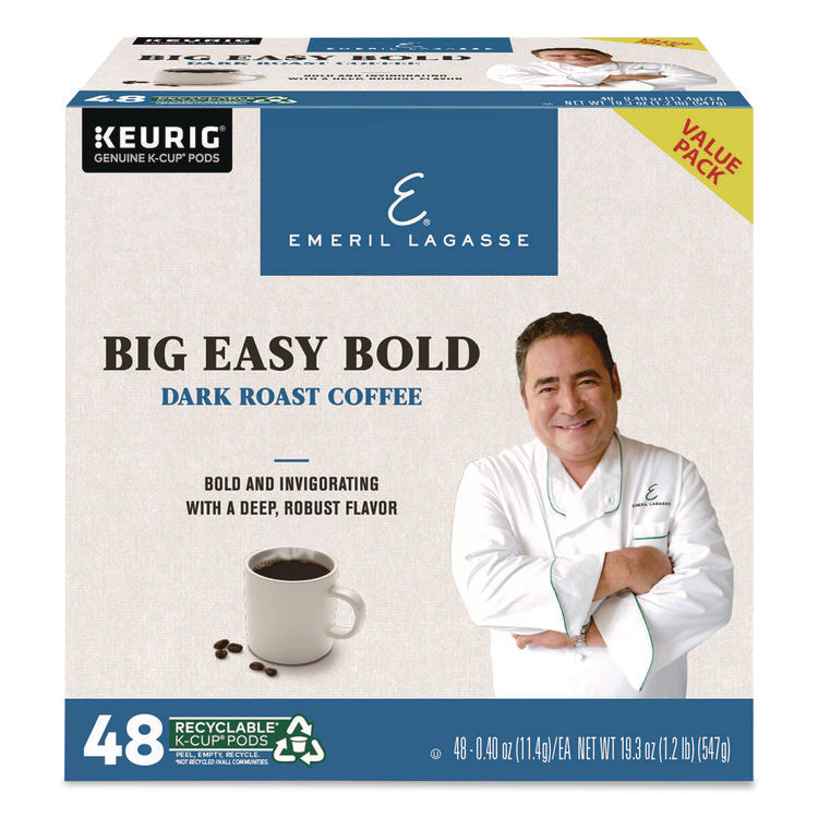 Big Easy Bold Coffee K-Cups, 0.4 oz, 48/Box