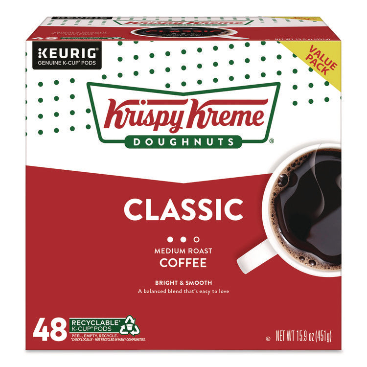 Classic Coffee K-Cups, Medium Roast, 0.33 oz, 48/Box