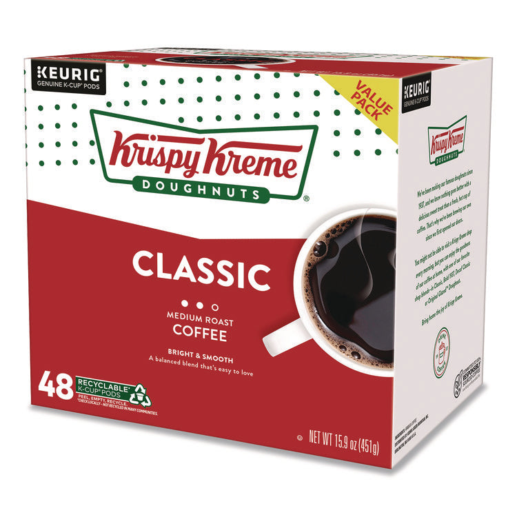 Classic Coffee K-Cups, Medium Roast, 0.33 oz, 48/Box