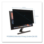 Anti-Glare Reversible Privacy Screen for 19" Widescreen Flat Panel Monitor, 16:10 Aspect Ratio