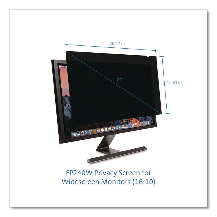 Privacy Filter for Widescreen Monitor for 24" Flat Panel Monitors, 16:10 Aspect Ratio