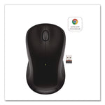 M310 WIRELESS MOUSE, 2.4 GHZ FREQUENCY/30 FT WIRELESS RANGE, LEFT/RIGHT HAND USE, BLACK