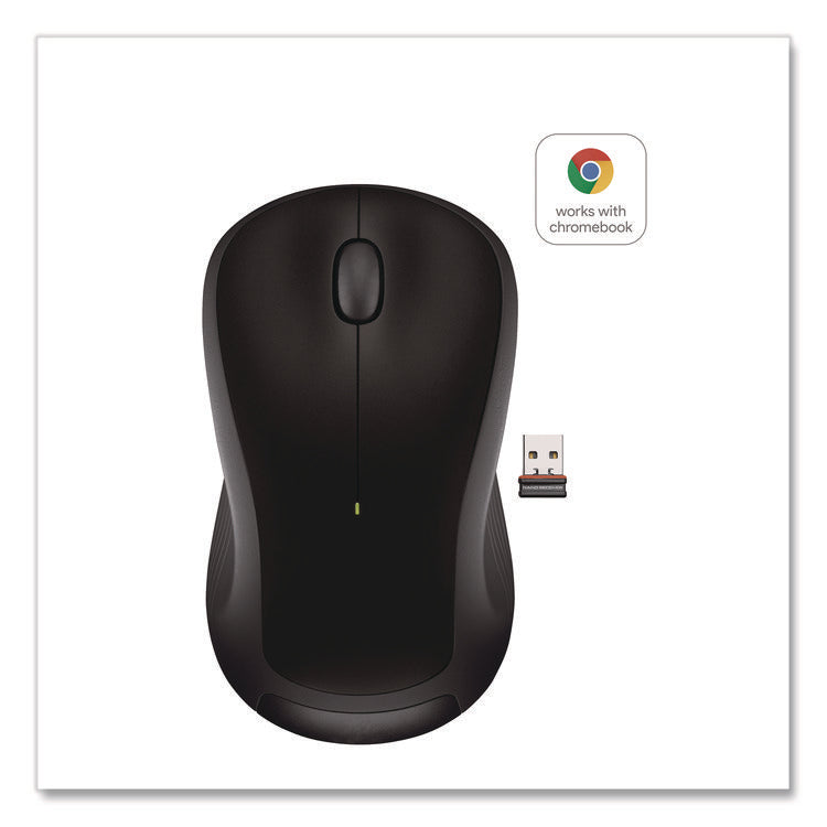 M310 WIRELESS MOUSE, 2.4 GHZ FREQUENCY/30 FT WIRELESS RANGE, LEFT/RIGHT HAND USE, BLACK