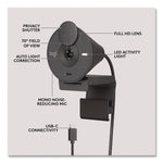 Brio 300 HD Webcam, 1920 pixels x 1080 pixels, 2 Mpixels, Graphite