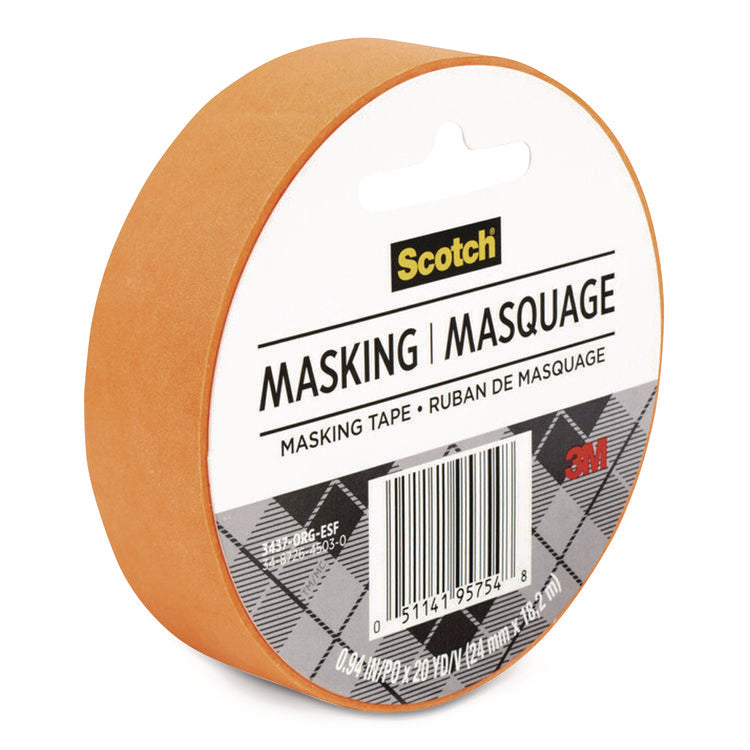 EXPRESSIONS MASKING TAPE, 3" CORE, 0.94" X 20 YDS, TANGERINE
