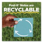 Super Sticky Notes, 3 x 3, Mulberry, 90 Sheets/Pad, 5 Pads/Pack