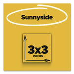 Super Sticky Note Pads in Playful Primary Colors, 3 x 3, Sunnyside, 90 Sheets/Pad, 5 Pads/Pack