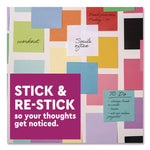 Super Sticky Note Pads in Playful Primary Colors, 3 x 3, Sunnyside, 90 Sheets/Pad, 5 Pads/Pack