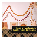 Paper Tape, 3/4" x 600", White, 2/Pack