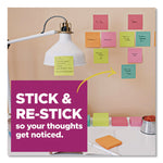 Super Sticky Pads in Canary Yellow, 3 x 3, 90 Sheets/Pad, 10 Pads/Pack