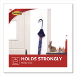 Large Wire Hook, Metal/Plastic, White, Supports 5 lbs