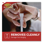 Large Wire Hook, Metal/Plastic, White, Supports 5 lbs