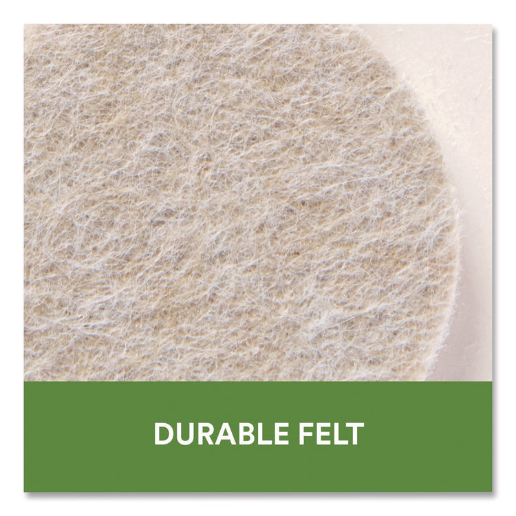 Felt Pad Protectors, Assorted Sizes and Shapes, Beige, 199/Pack
