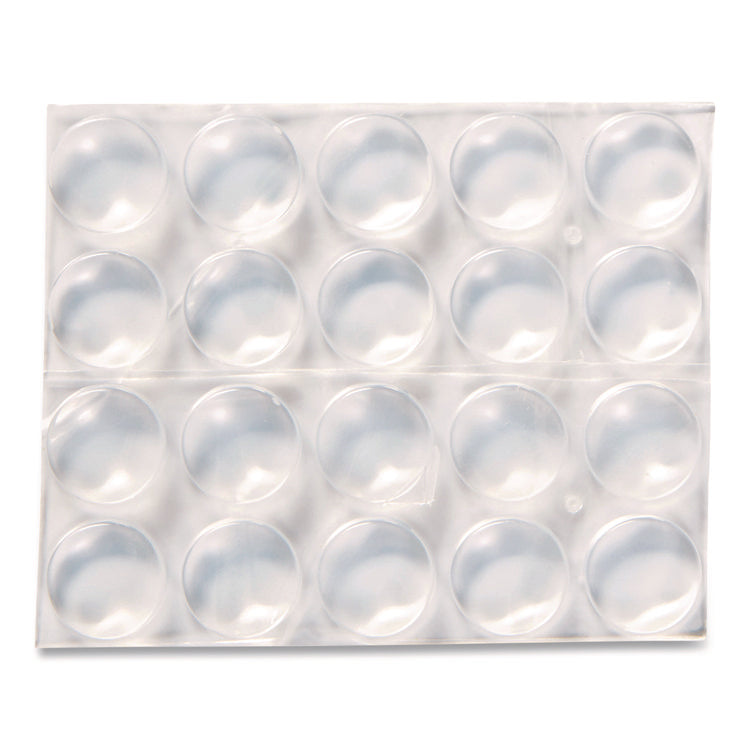 Bumpers, 0.5" dia, Clear, 40/Pack